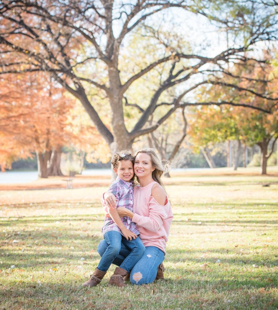 Mom and daughter at the park