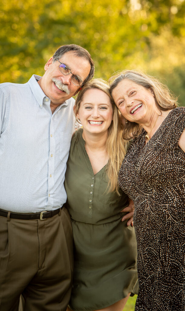 A daughter and her parents