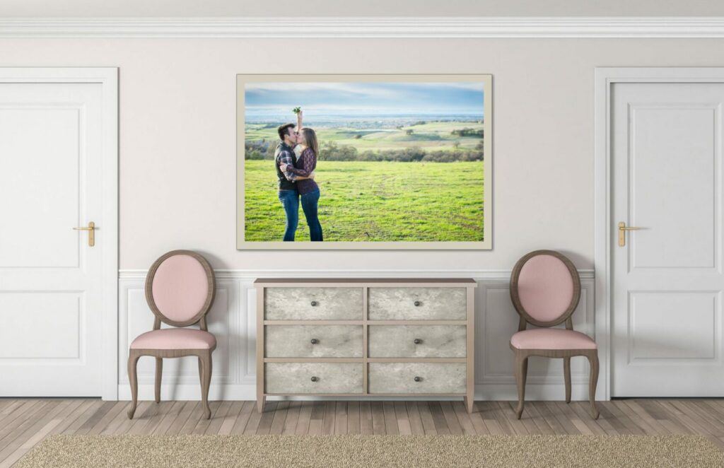 Sitting Room with portrait above the dresser